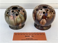 Pair Regal & Mashman Australian Pottery Vases H75