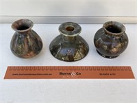 3 x Regal & Mashman Australian Pottery Vases.