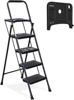 $100  HBTower 4 Step Ladder  330lbs  Black