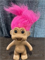 Pink hair troll TNT vtg 1991