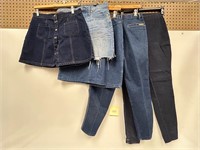 Woman’s Blue Jeans & Denim Skirts