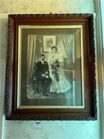 Vintage Framed Wedding Photo 750x900