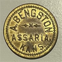 A. Bengston Assaria Kansas Trade Token