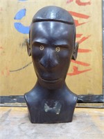 African Ebony Wooden Carved Head