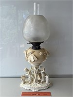Early Ornate Kerosene Lamp H650