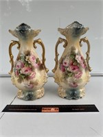 2 x Antique Ceramic Vases H285