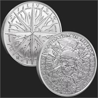 1oz .999 Silver GSM Pirate Round