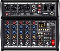 $86  Pyle Bluetooth DJ Mixer  6Ch  4 XLR Input