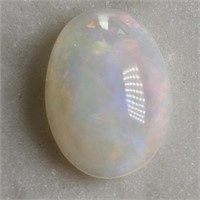 CERT 3.40 Ct White Fire Opal, Oval Shape, GLI Cert