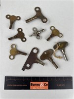 Selection Antique Clock Keys