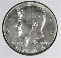 1966 USA Silver Kennedy Half Dollar