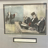 SERIES OF 3 JUDICIAL DRAWINGS