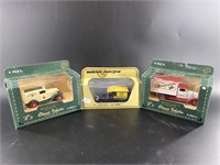 Assorted die cast cars in box