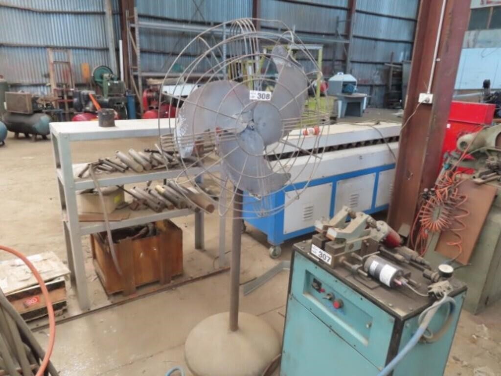 Vintage Pedestal Factory Fan 240V