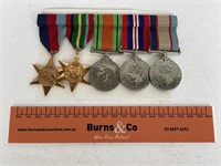 Set WWII Medals Awarded to Pvt William John