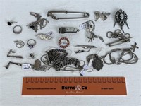 Selection Antique Sterling Silver Jewellery