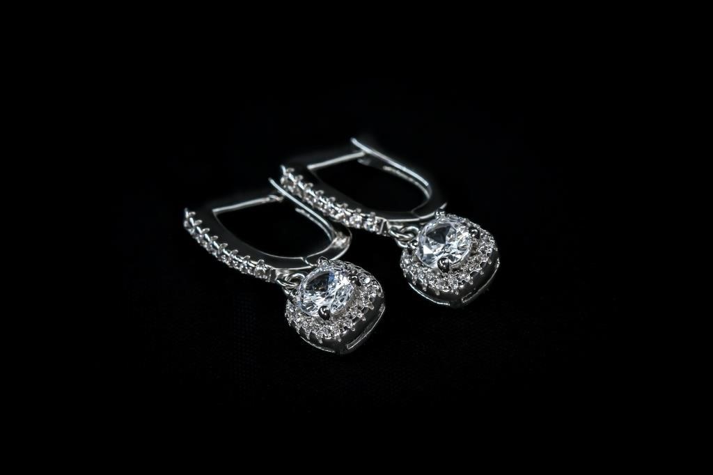 Silver Plated CZ Earrings