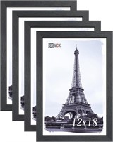$56  Set of 4 VCK 12x18 Black Poster Frames