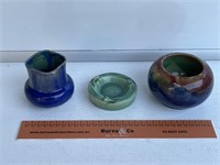 2 x Pieces Signed PAMELA Pottery & Melrose