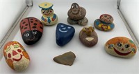 My folk art family of rocks
