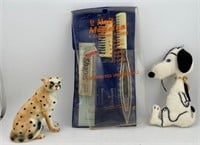Vintage Hair Magician- leopard and Snoopy