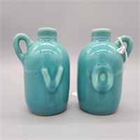 Pottery Oil & Vinegar Bottles