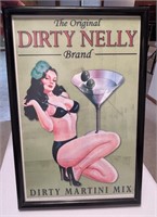 Dirty Nelly framed pin up