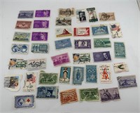 Stamps Lot  21    various amounts  4 cent