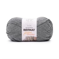 Bernat Softee Chunky BB True Gray Yarn - 1 Pack