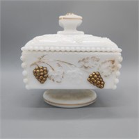 Westmoreland Gold Grape Candy Dish
