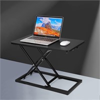 $61  Height Adjustable Desk Converter  23.6in Blac