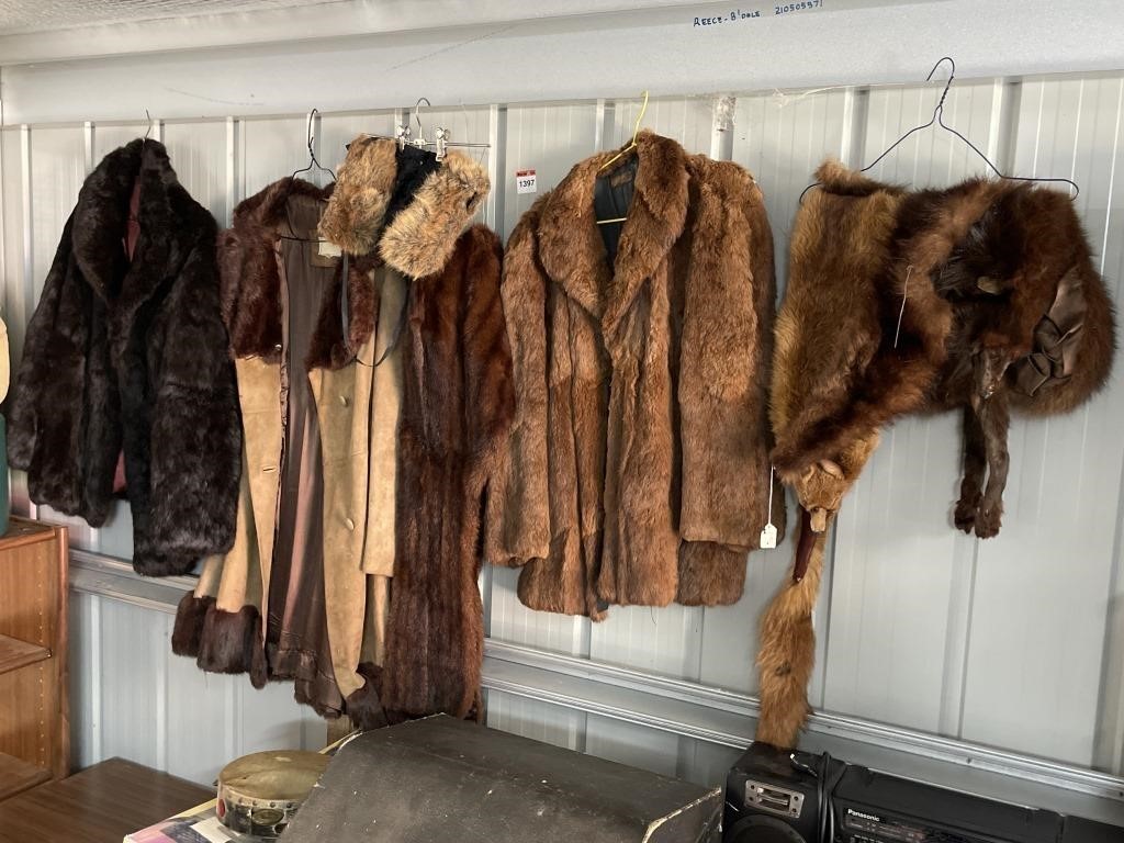 Selection Vintage Ladies Fur Coats etc.