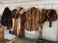 Selection Vintage Ladies Fur Coats etc.