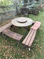 Timber Outdoor Table & 6 Chairs