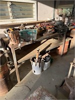 Steel Workbench w/- Vice (no contents) L1700