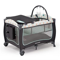 $105  Pamo Babe Portable Crib  Light Green