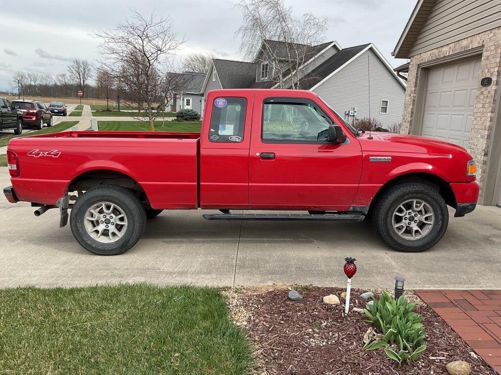 2007 FORD RANGER XLT 4X4 EXTENDED CAB SHORT BED