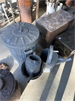 Galvanised Watering Cans / Rubbish Bin / Buckets