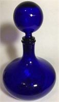 Vintage Antique 11” Unique Dark blue Cobalt