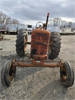 IH M W/Wide front, tractor will run on starting