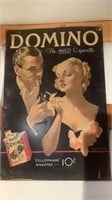 Vintage Domino Cigarettes Advertising Poster