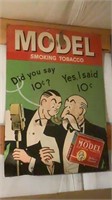 Vintage Model Smoking Tobacco Advertising Poster