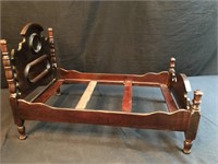 Wood Doll Bed