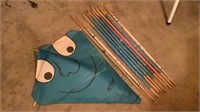 (11) Vintage Hi-Flier Paper Kites (10 new old