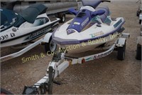 TIGER SHARK 1000 SEA DOO ON SINGLE AXLE TRAILER