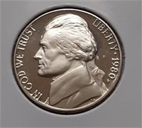 PROOF JEFFERSON NICKEL- 1980-S