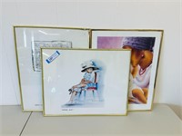 (3) African American Wall Art Pieces