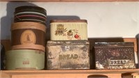 (3) Vintage Hat Boxes & (3) Vintage Bread Boxes