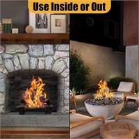 Gas Fireplace Logs,10pcs Large Faux Firepit Logs