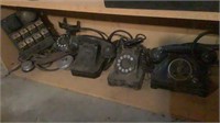 Lot Of Vintage & Antique Telephones & Parts